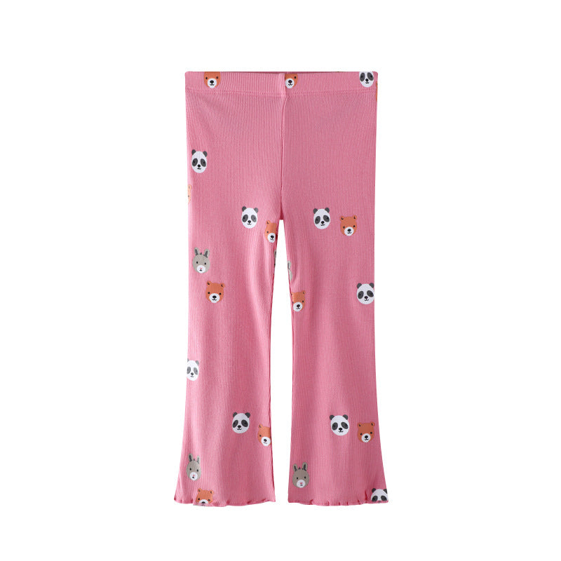 Girls leggings with playful animal faces Mune Fashion