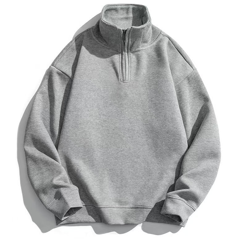 Unisex half-zip sweatshirt with stand-up collar and oversized fit Mune Fashion