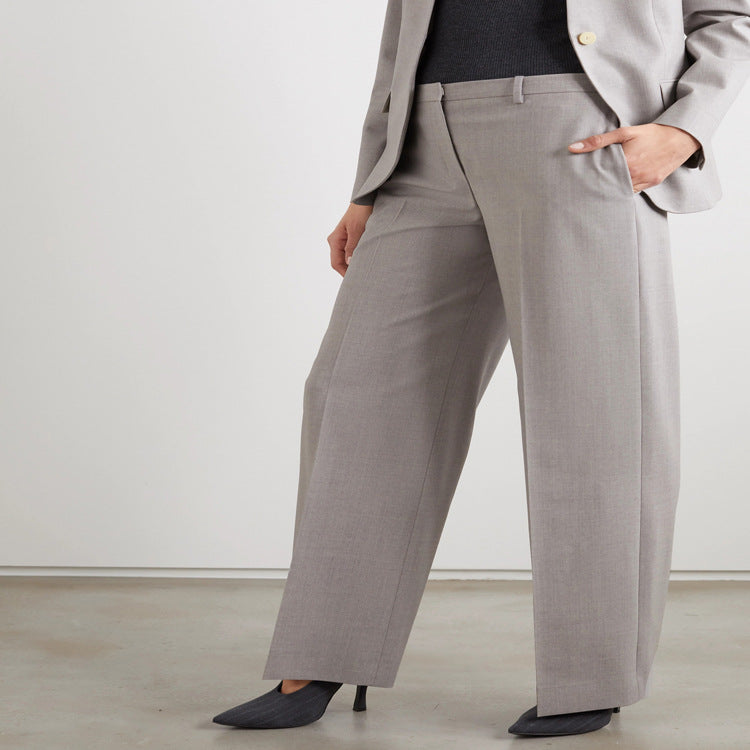 Women Tailored Suit with Wide Leg and Single-Breasted Blazer Mune Fashion