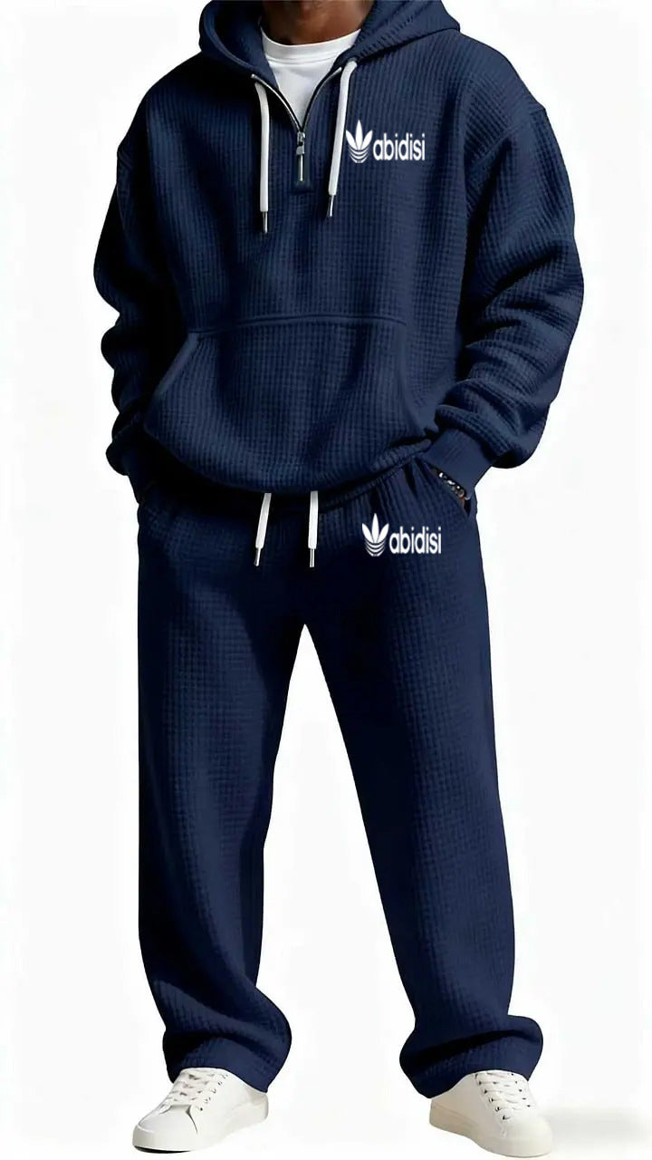 Men's trendy hoodie with practical zipper and comfortable jogging pants Mune Fashion