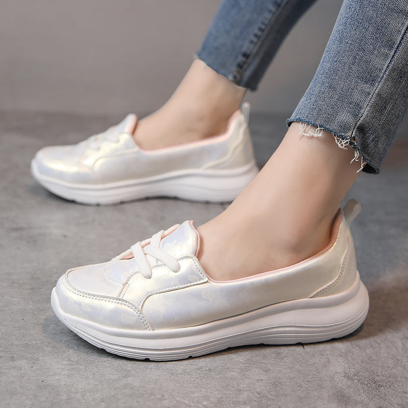 Women's nan comfortable slip-on sneakers with memory footbed and cushioned foam sole Mune Fashion