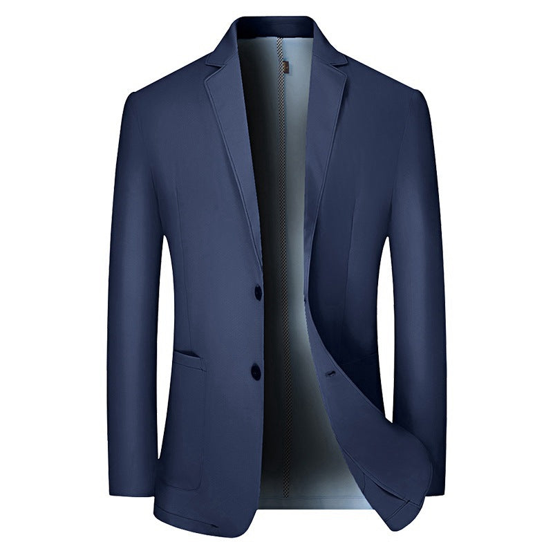 Men's lightweight half-lined cotton blazer with notch lapels and patch pockets Mune Fashion