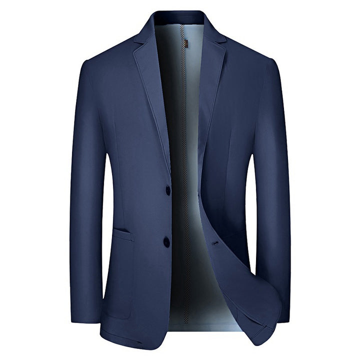 Men's lightweight half-lined cotton blazer with notch lapels and patch pockets Mune Fashion