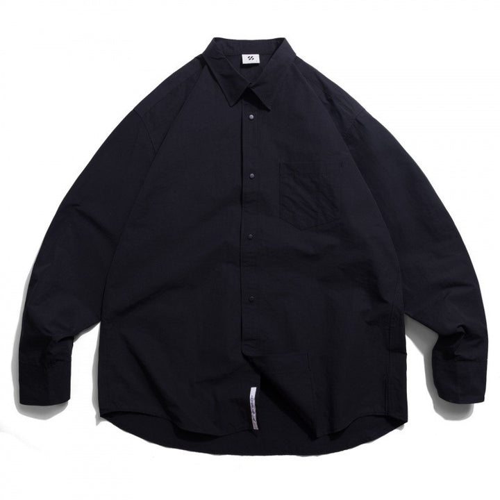 Unisex Oversize Shirt made of lightweight cotton blend with dropped shoulder and chest pocket Mune Fashion