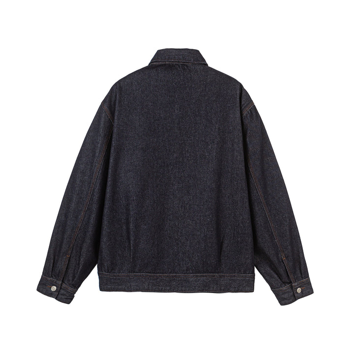 Men's Oversized Denim Jacket with Full Zipper Mune Fashion