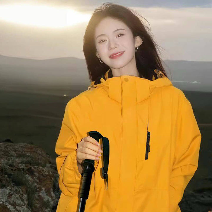 Women's Tailored Softshell Jacket with Hood and Fleece Lining Mune Fashion