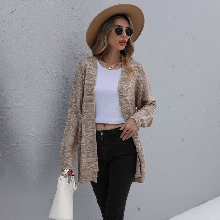 Women’s Fashionable Knit Cardigan with Loose Sleeves Mune Fashion