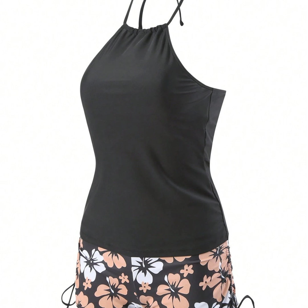 Ladies Sportives Tankini Set with Floral Print Mune Fashion