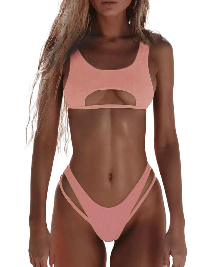 Women Extravagant Bikini Top with Cut-Outs Mune Fashion