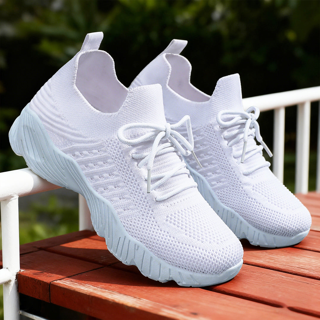 Women's knitted slip-on sneaker with sock-like shaft and cushioned profile sole Mune Fashion