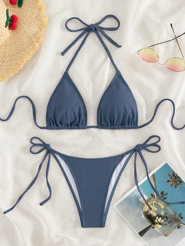 Women's Triangle Bikini Set Mune Fashion