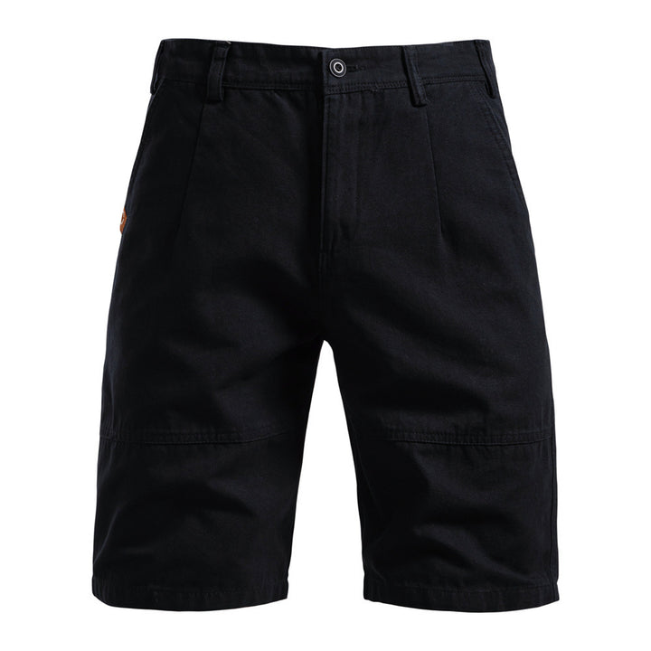 Men's robust cotton twill Bermuda shorts with reinforced knee inserts and relaxed fit Mune Fashion