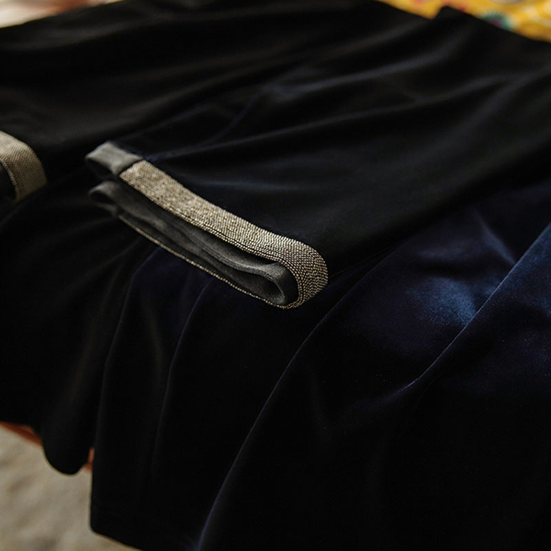 Women Elegant and flowing velour pants Drune
