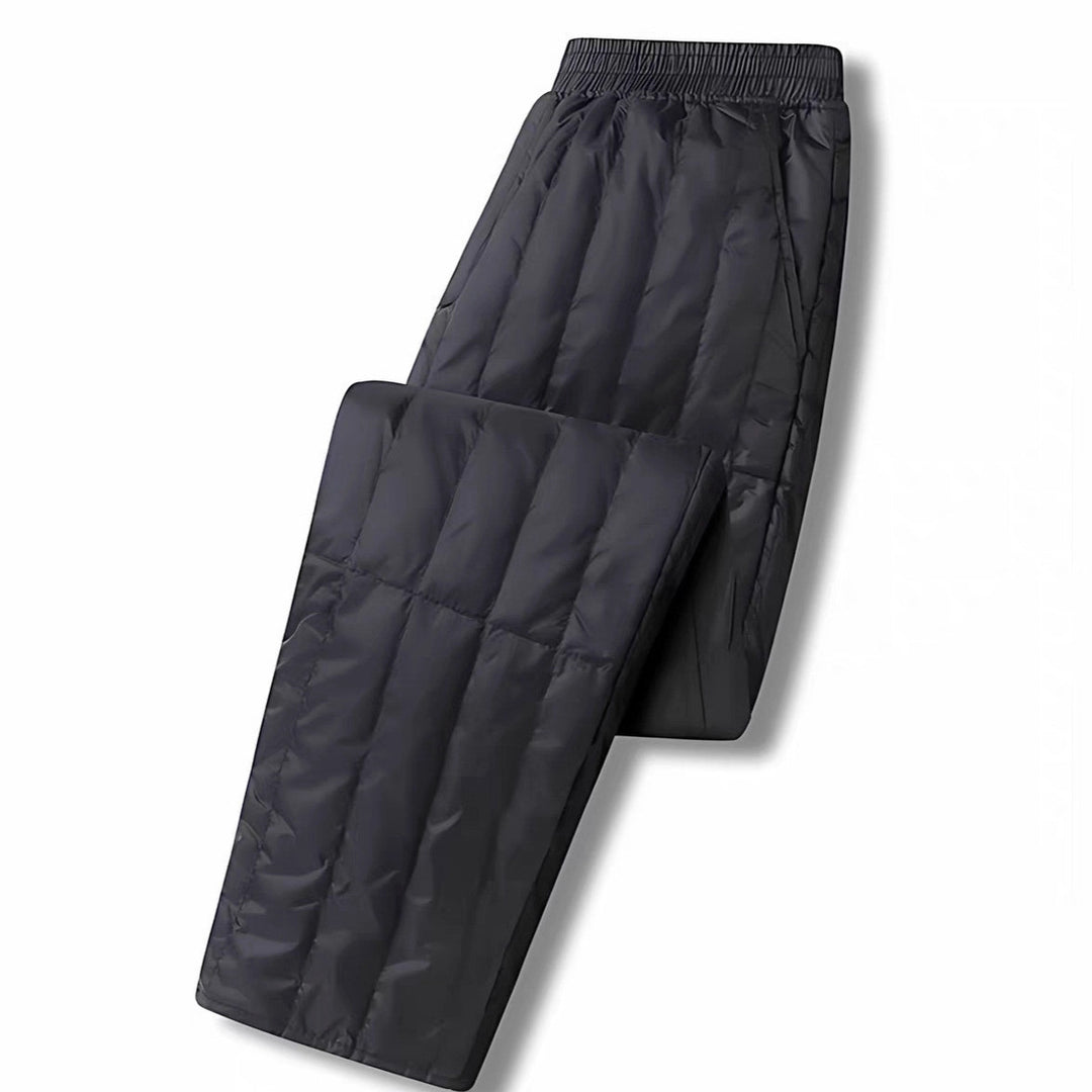 Women's Quilted Thermal Pants with Elastic Waistband and Light Thermal Lining Mune Fashion