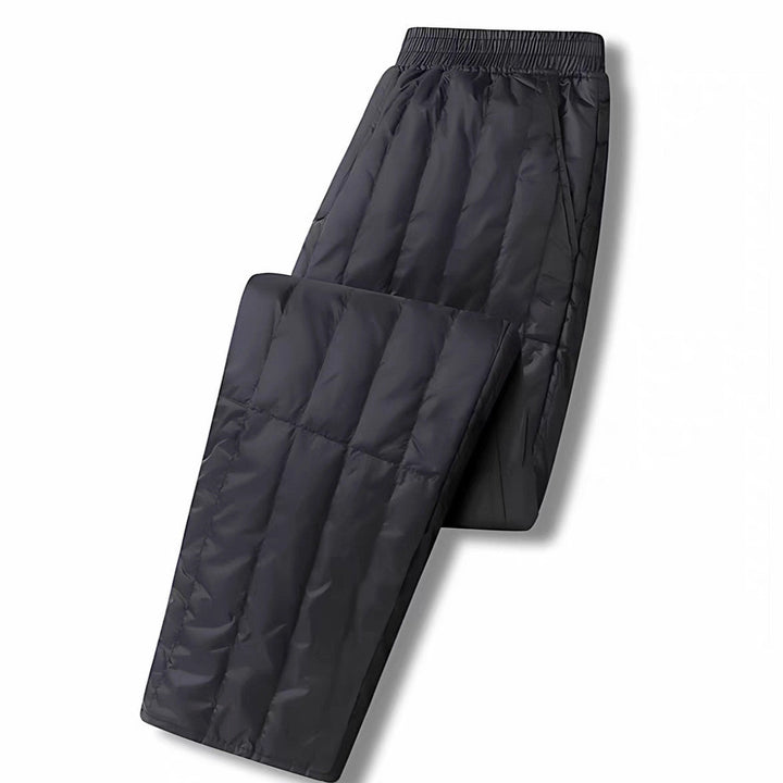 Women's Quilted Thermal Pants with Elastic Waistband and Light Thermal Lining Mune Fashion