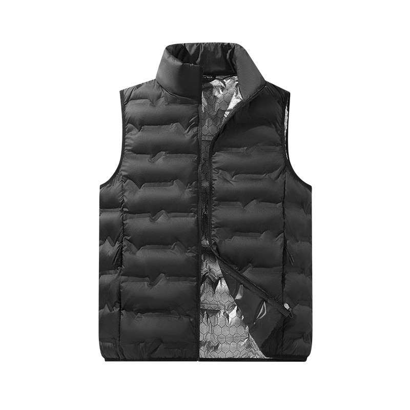Men's Ultralight Packable Quilted Vest with High Collar and Inner Mesh Mune Fashion
