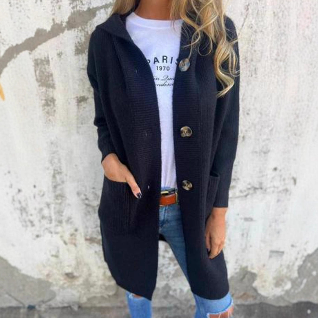 Women Elegant Knit Coat Mune Fashion