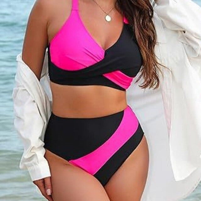 Women High-Cut Bikini with Wrap Design Mune Fashion
