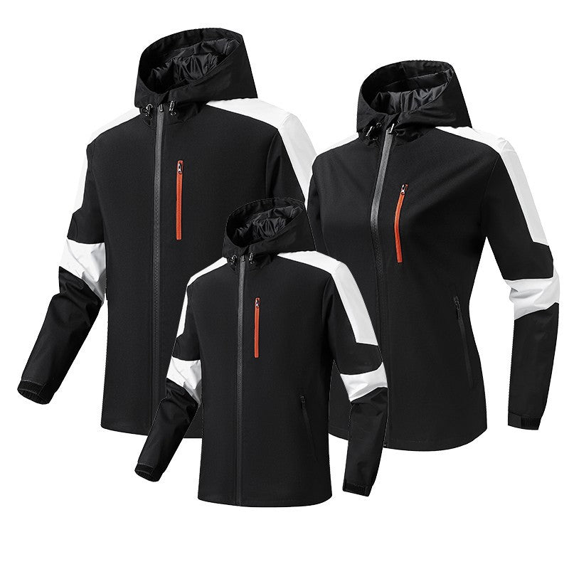 Men's Breathable Softshell-Hardshell Hybrid Jacket with Hood and Waterproof Zipper Pockets Mune Fashion