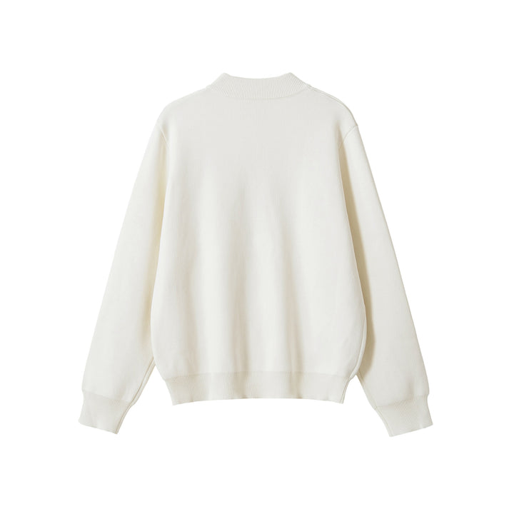 Women's Boxy Cardigan with Button Closure and Ribbed Cuffs Mune Fashion