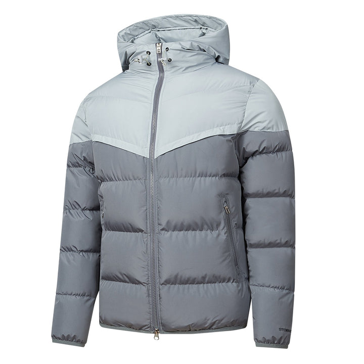 Men's Padded Hooded Quilted Jacket with Thermal Insulation, Two-Way Zipper & Concealed Zipper Pockets Mune Fashion