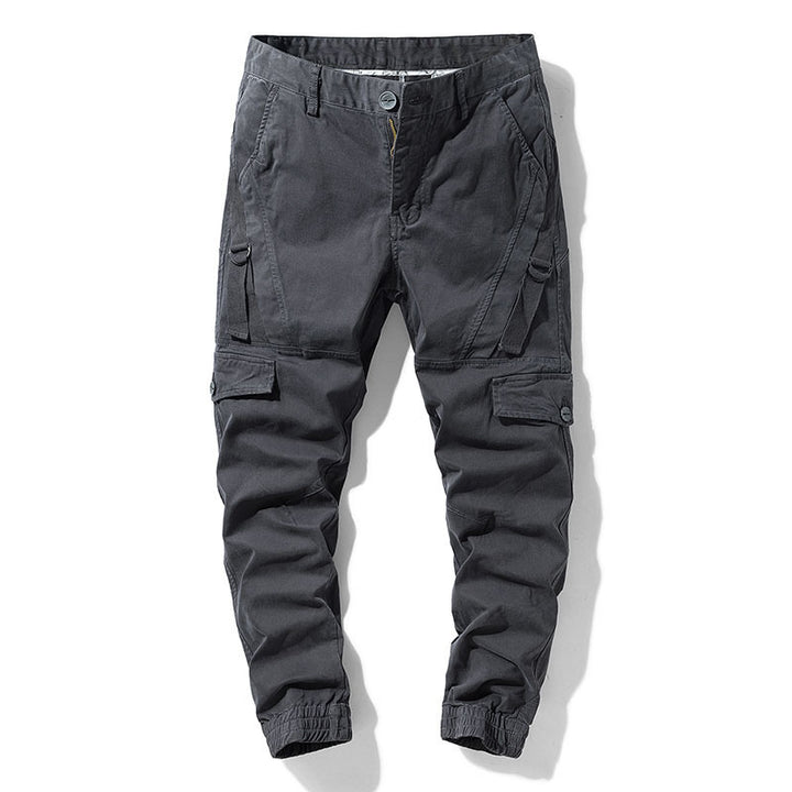 Men's Cargo Joggers with Elastic Ankle and Multifunctional Pockets Mune Fashion