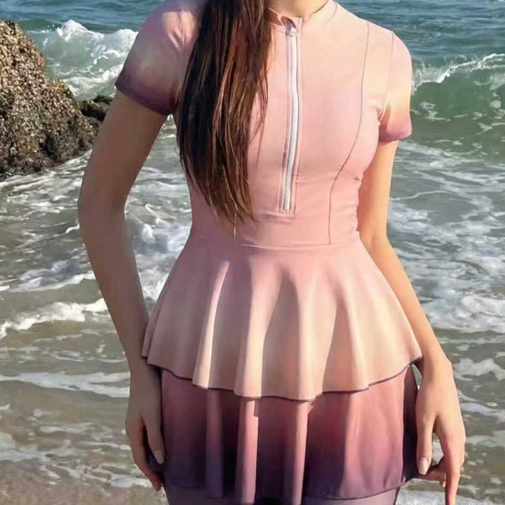 Women's fashionable swimsuit with wide skirt Mune Fashion
