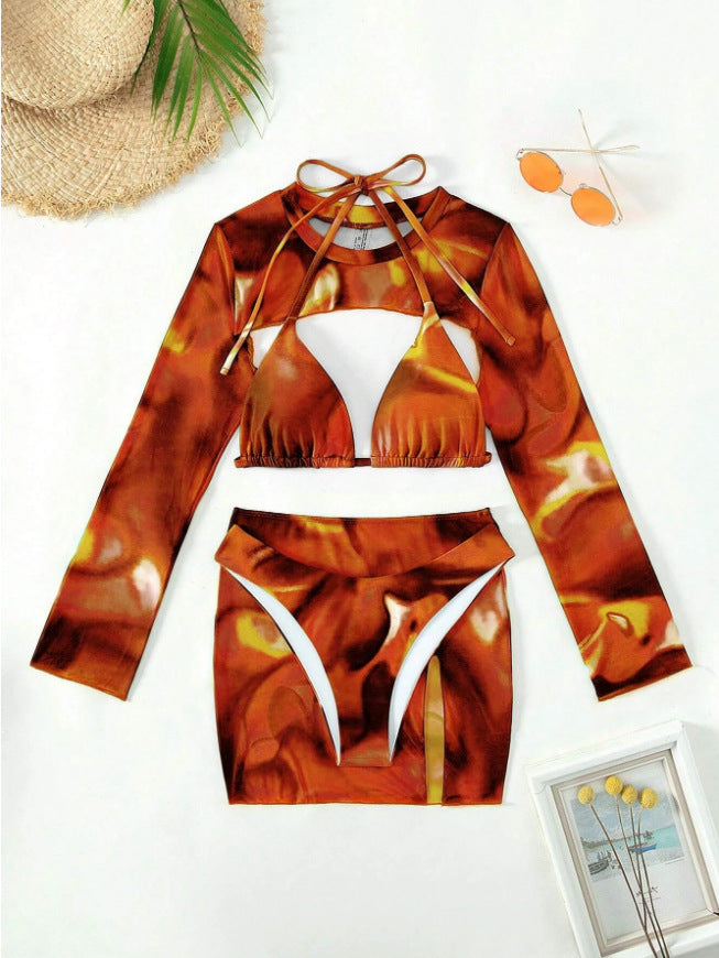 Women's bikini set with long sleeve top Mune Fashion