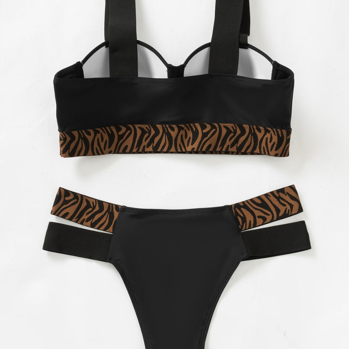 Women's Triangle Bikini with decorative Tribal Band Mune Fashion