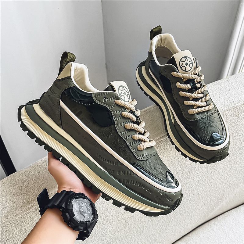 Women's fashionable sneakers with structured surface and stable sole Mune Fashion