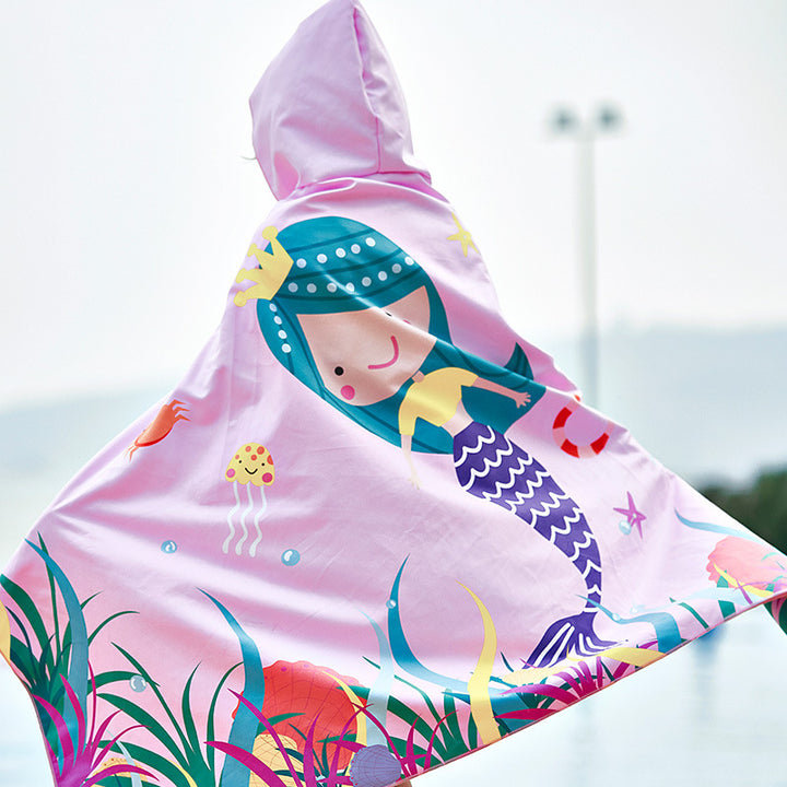 Unisex Beach Poncho with Shark Design Mune Fashion