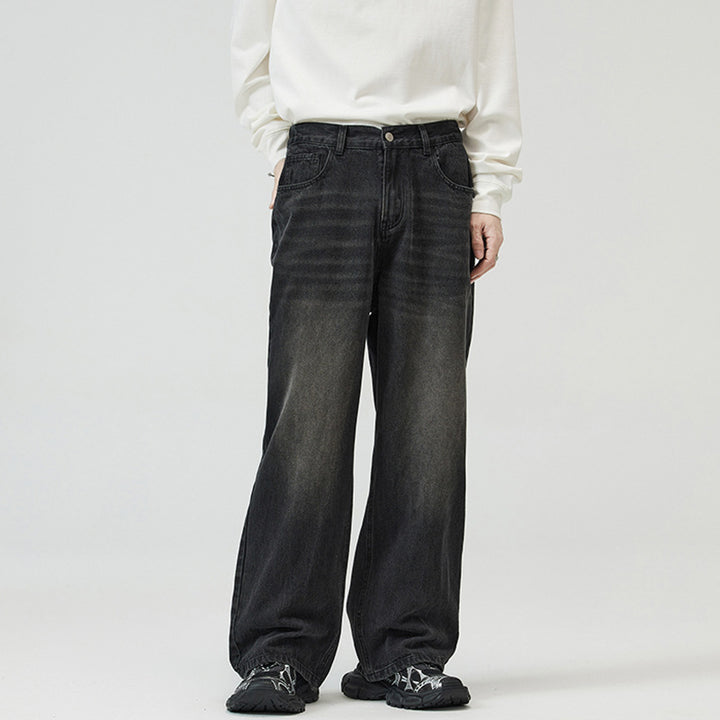 Men Wide Baggy Jeans in Vintage Look with Five-Pocket Cut Mune Fashion