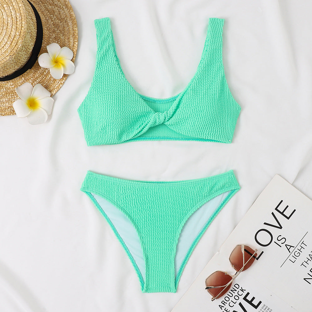 Women's bikini set with twist design and high waist Mune Fashion