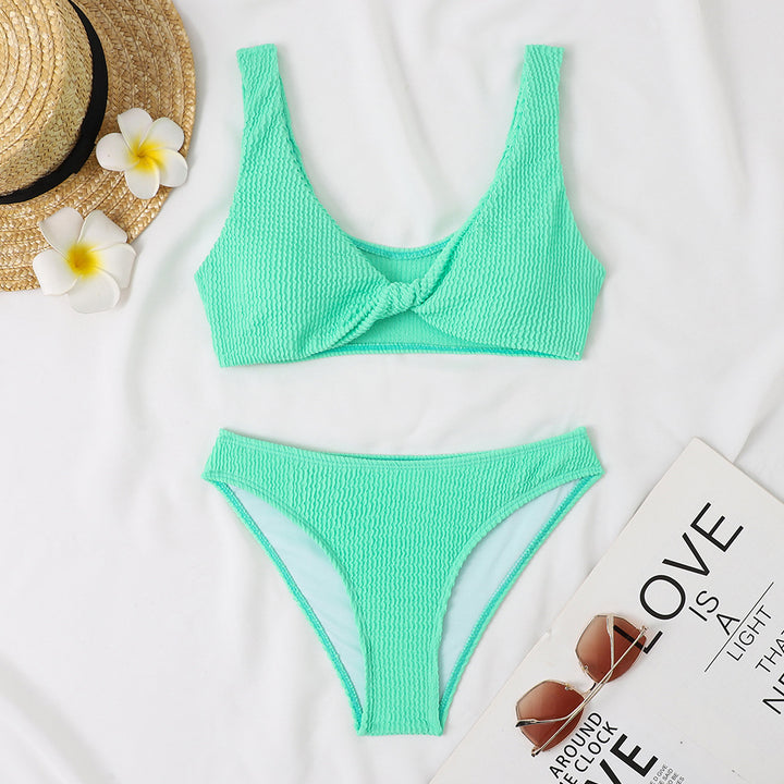Women's bikini set with twist design and high waist Mune Fashion