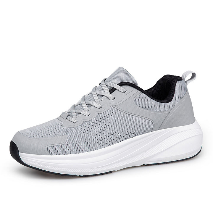 Unisex knitted comfort walking sneakers with ergonomic wave midsole and reinforced toe cap Mune Fashion