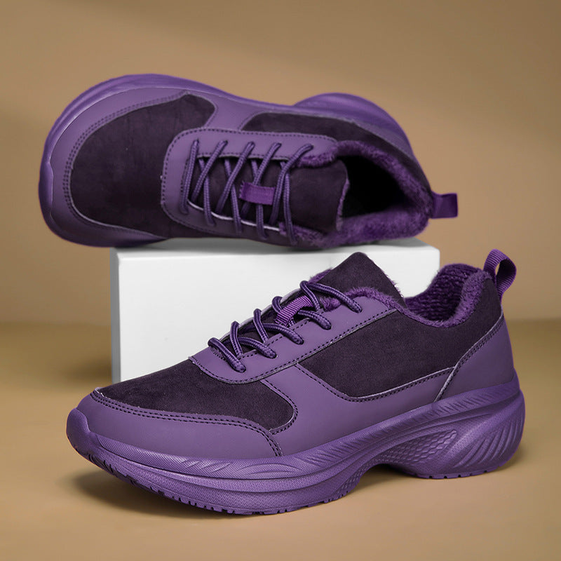 Unisex padded thick-soled sneakers with cushioned tread sole Mune Fashion