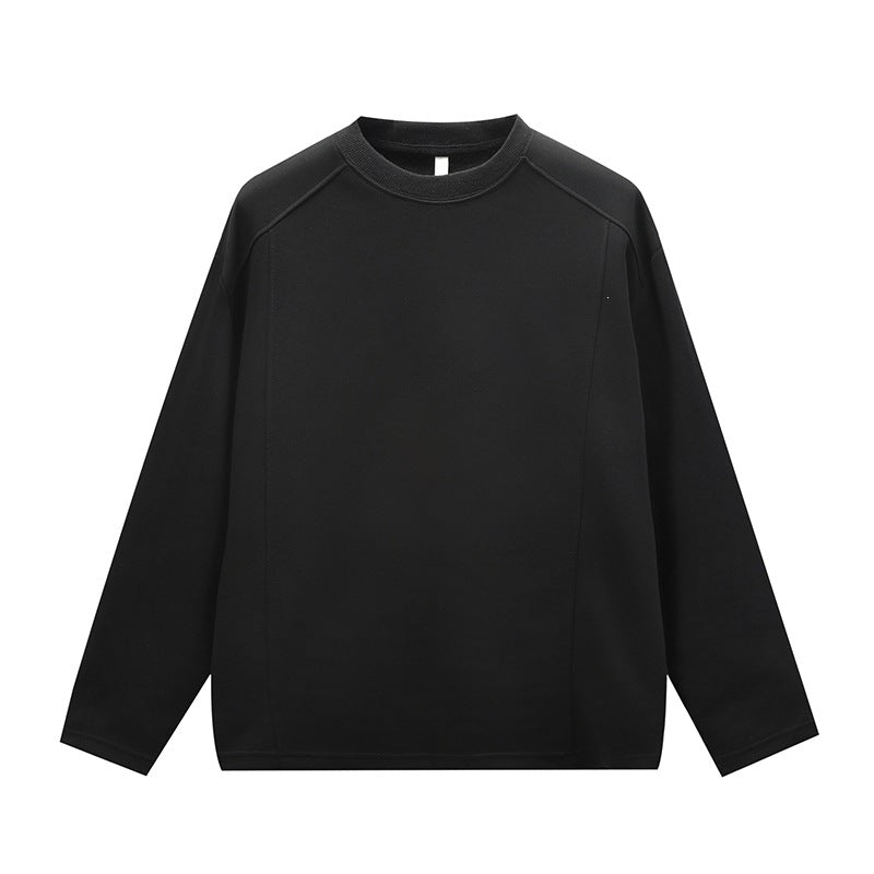 Unisex Oversize Round Neck Sweatshirt with Raglan Seams and Fine Texture Mune Fashion
