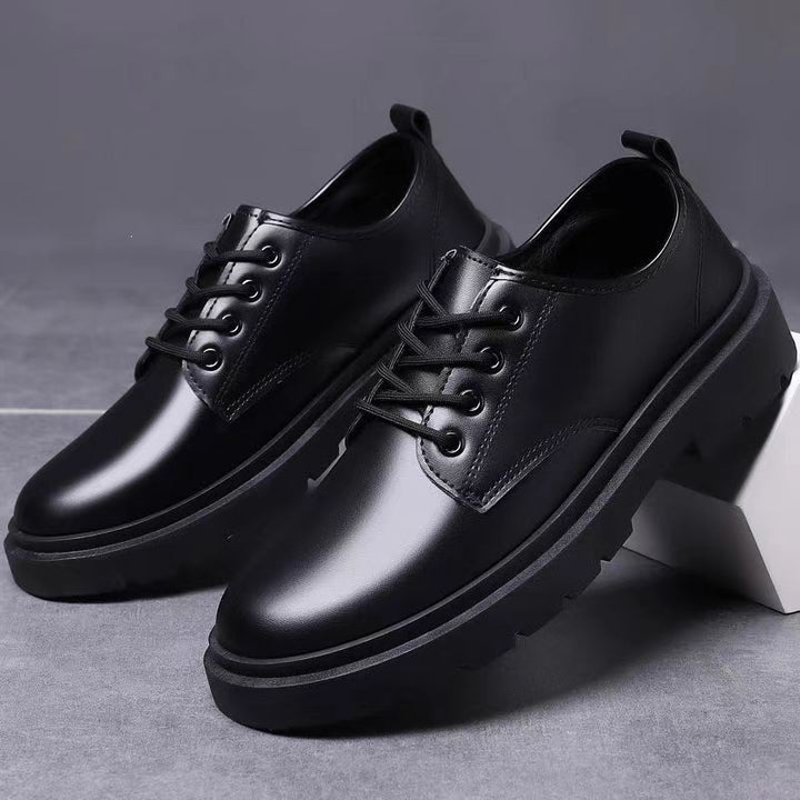 Men Stylish Leather Lace-up Shoes Mune Fashion