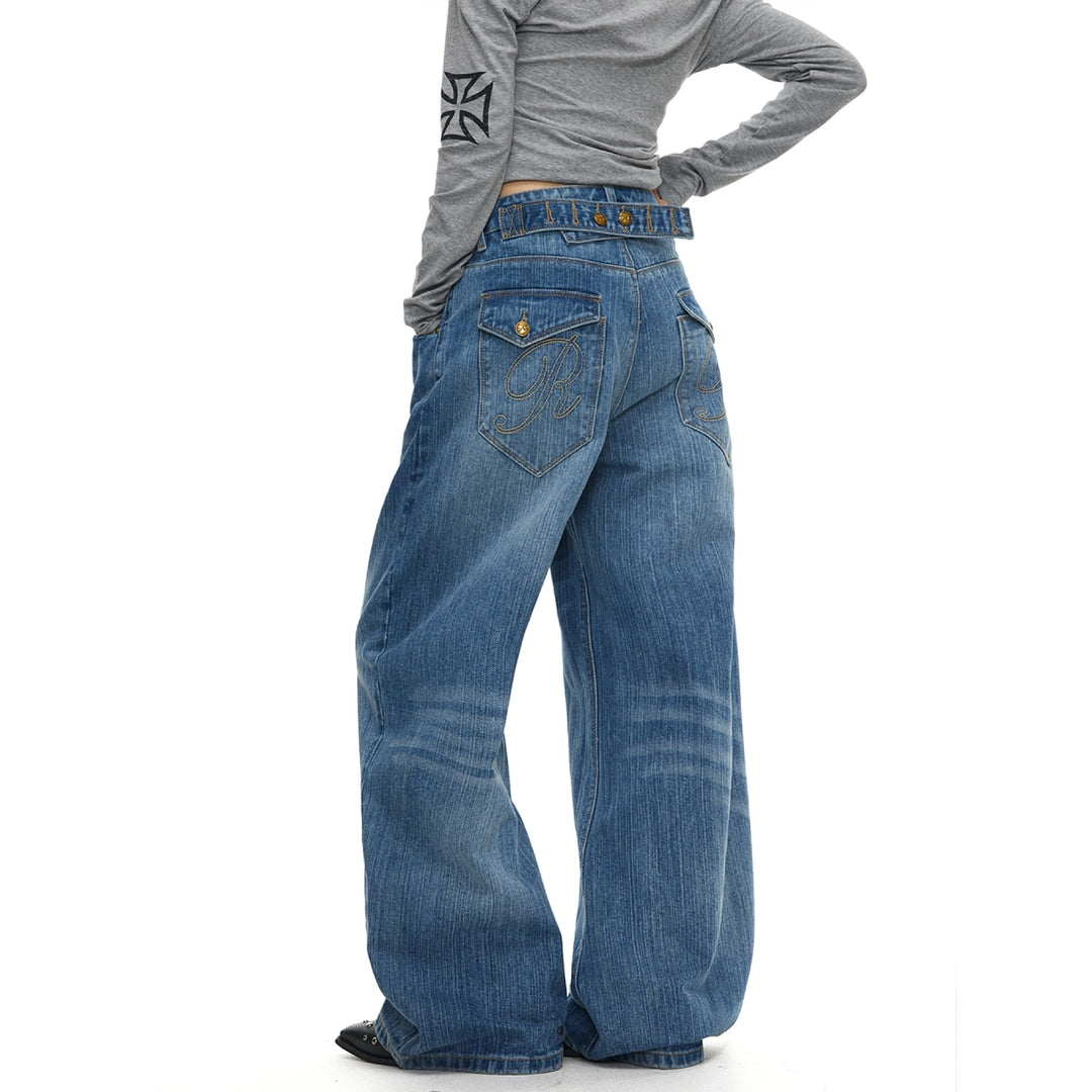 Women's Wide-Cut Jeans Mune Fashion 1787982170