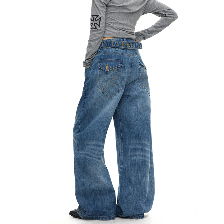Women's Wide-Cut Jeans Mune Fashion 1787982170