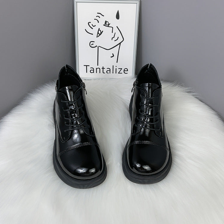 Women's Fashionable and Durable Lace-Up Ankle Boots Mune Fashion