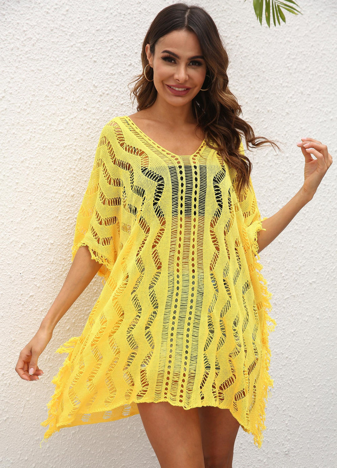Women's Casual Crochet Beach Cover-Up Mune Fashion