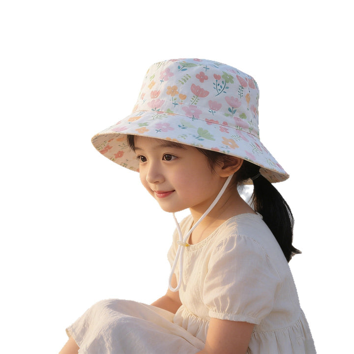Unisex Children's Sun Hat with high UV protection adjustable chin strap and breathable cotton quality Mune Fashion