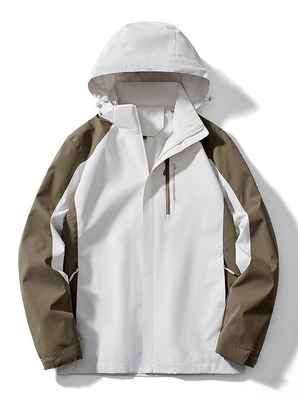 Women's two-layer softshell rain jacket with hood, breathable membrane and chest zip Mune Fashion