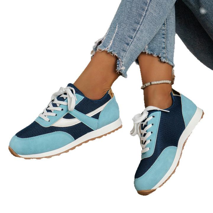 Women's lightweight retro running sneakers with reinforced toe cap, breathable mesh upper and profiled rubber outsole Mune Fashion