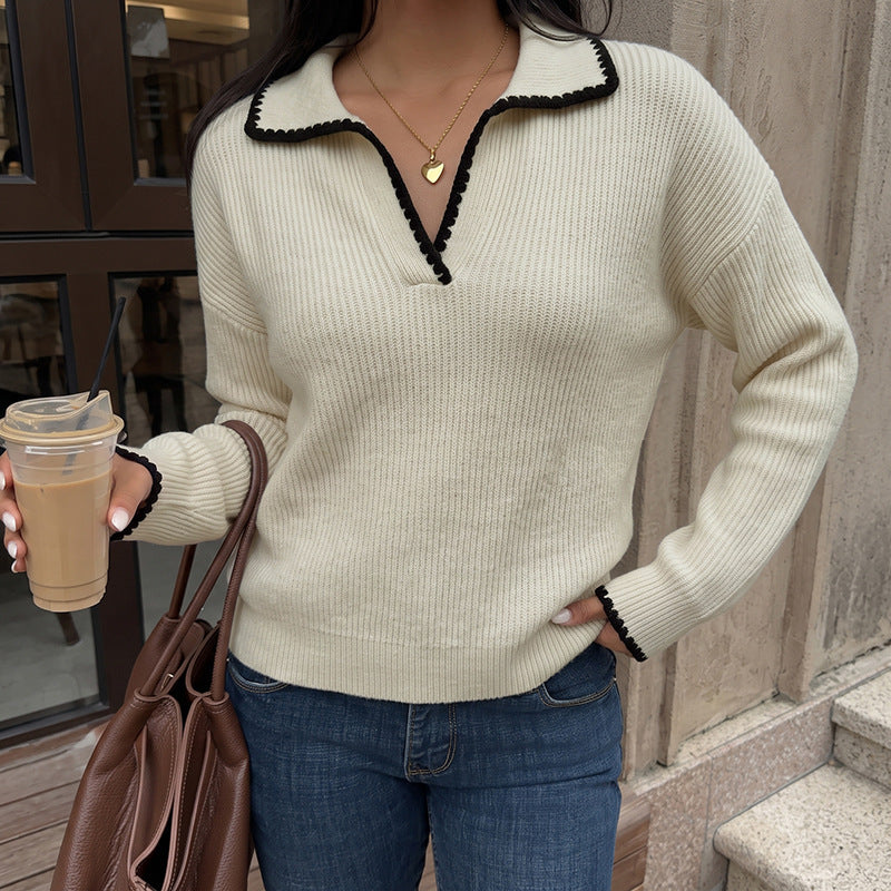Women Elegant Sweater Mune Fashion