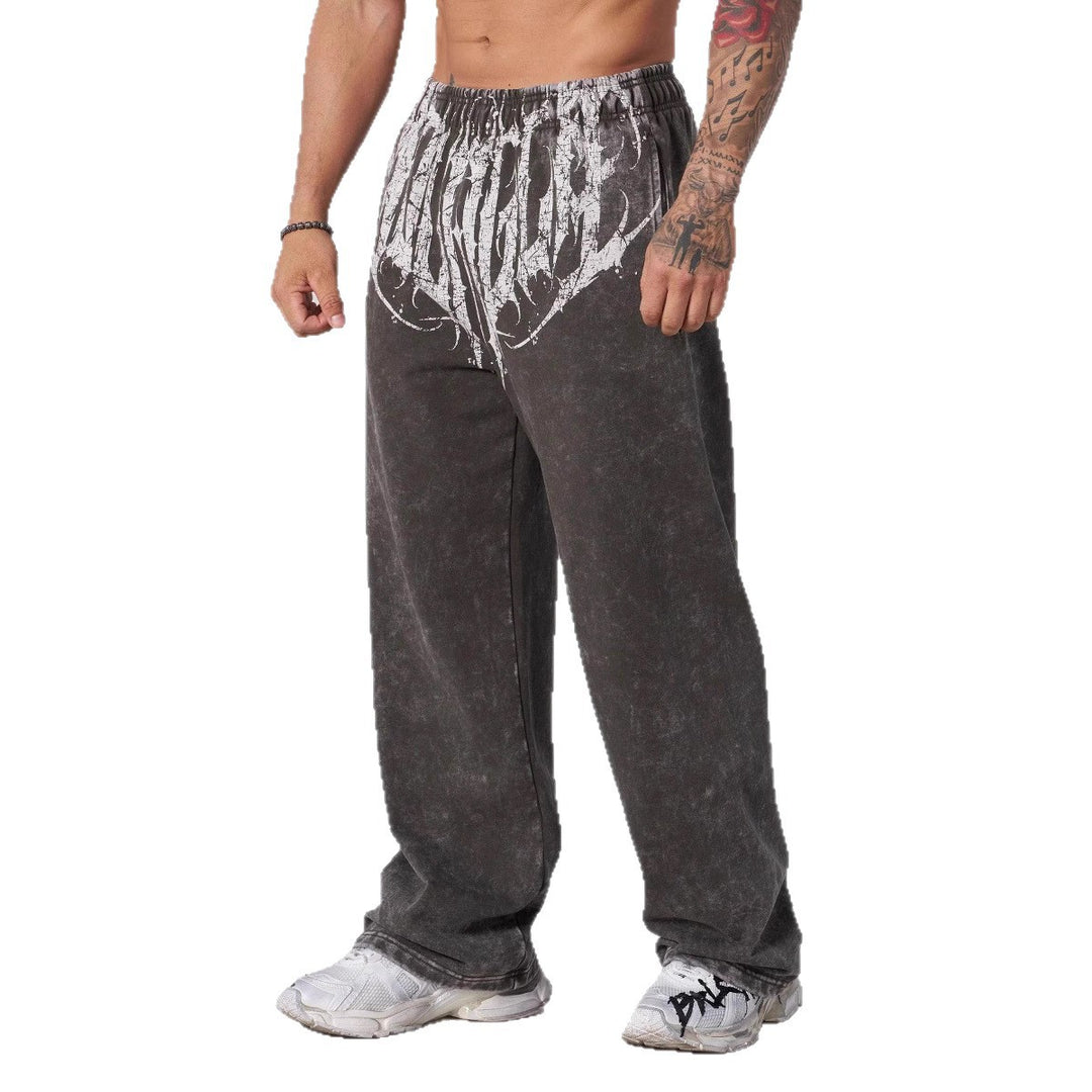 Men's soft washed joggers with a loose fit and elastic waistband Mune Fashion