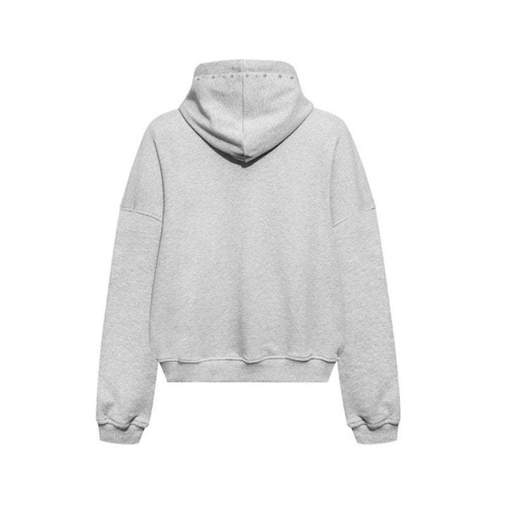 Women’s hooded zip jacket with stud trim and oversized fit Mune Fashion