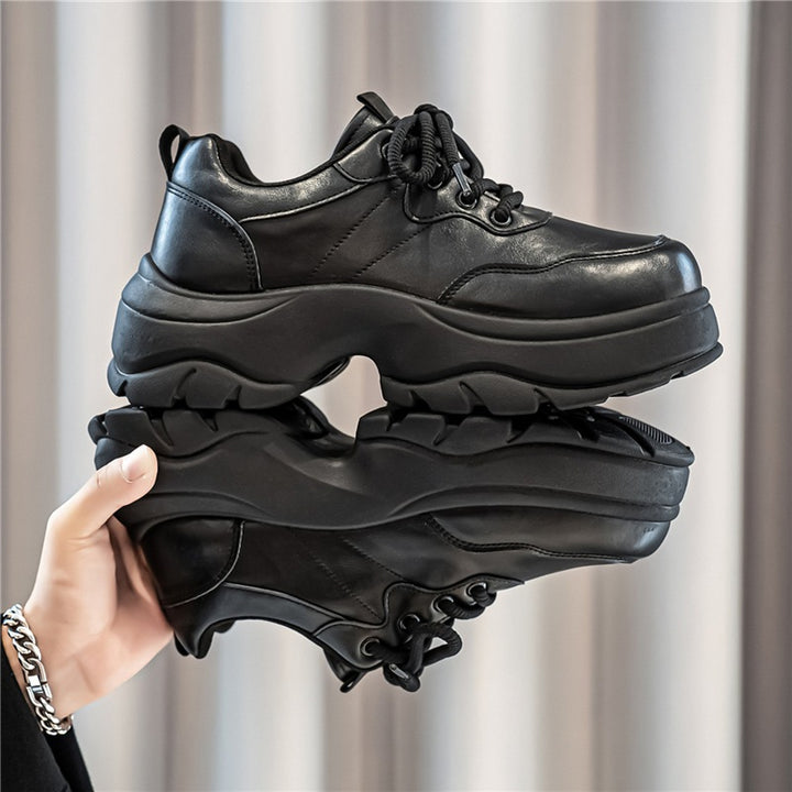 Ladies urban platform chunky sneaker with extra high cushioning, padded ankle collar, and grippy off-road profile sole Mune Fashion