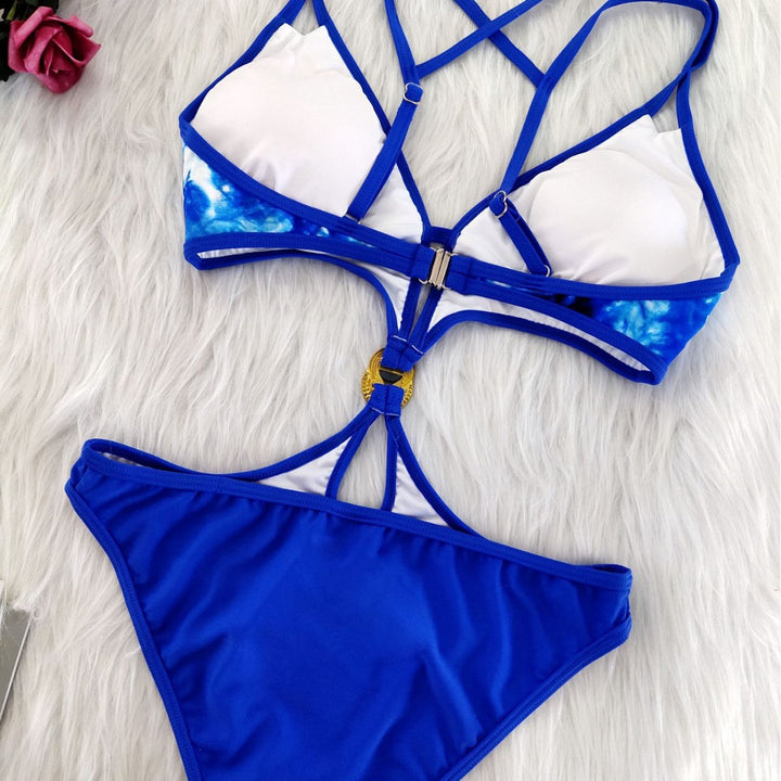 Women's Cut-Out Bikini Set with Sophisticated Strap Details Mune Fashion
